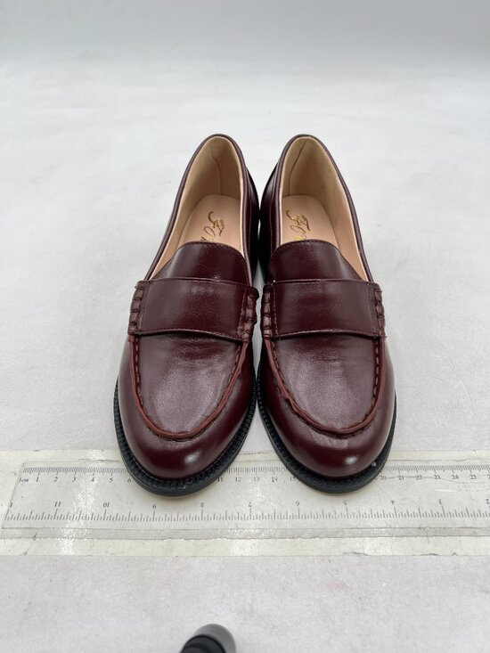 FOWT Maroon Men Stylish Round Toe Slip On Comfortable Loafer Comfy Low Heel Shoe main image 5